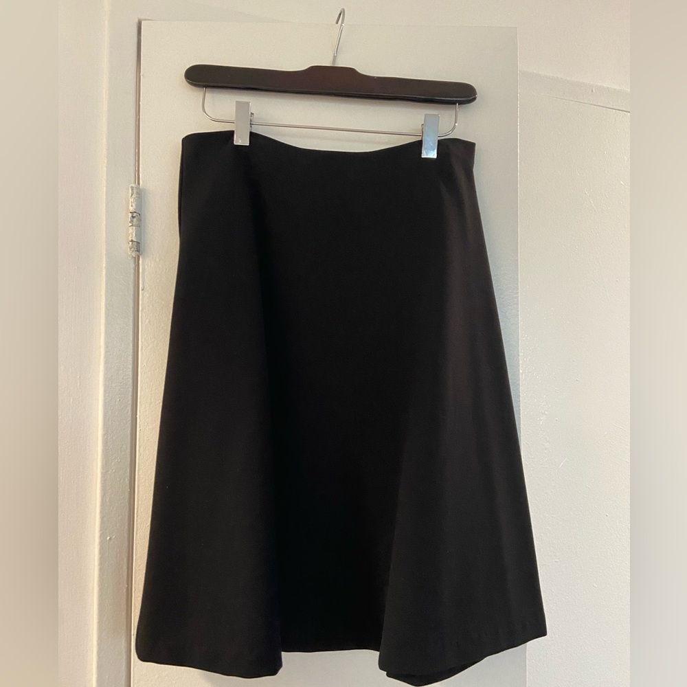Elegant Black A-Line Skirt